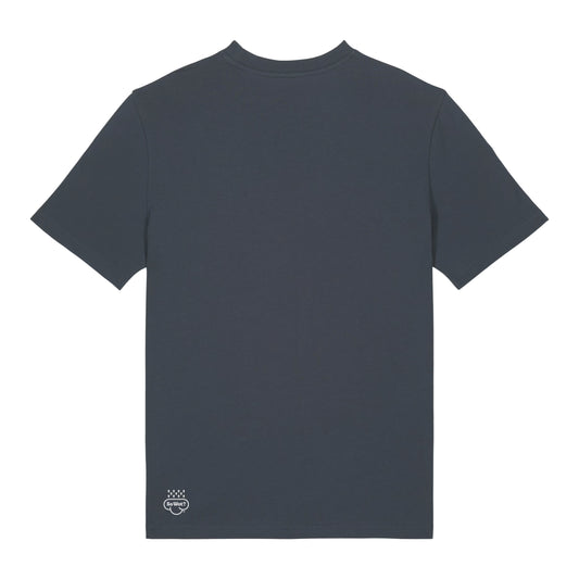 So Wot T-Shirt in ink grey with white logo