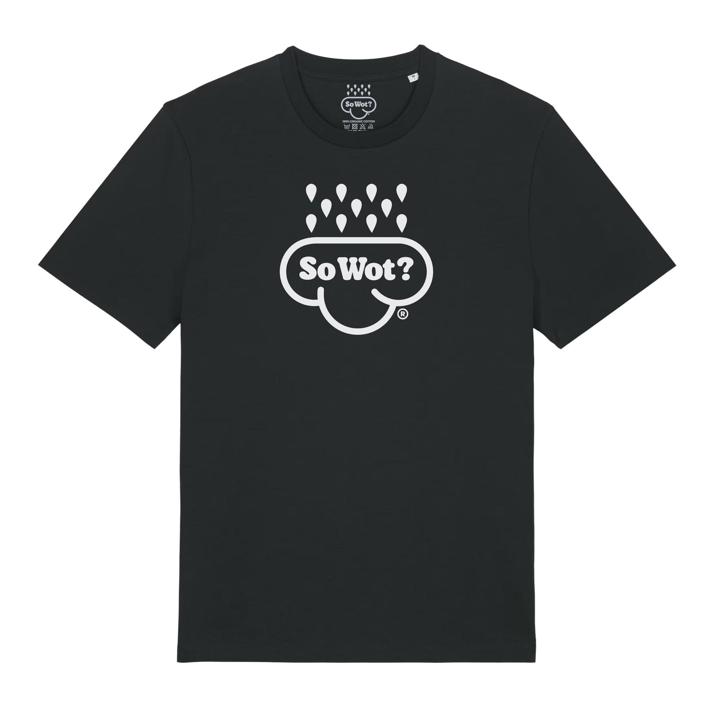 UPSIDE DOWN CLOUD (BLACK TEE)