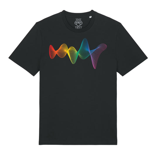 Black T-shirt with Multi Colour Design