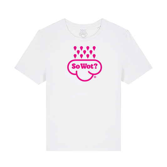 PINK RAIN WHITE TEE