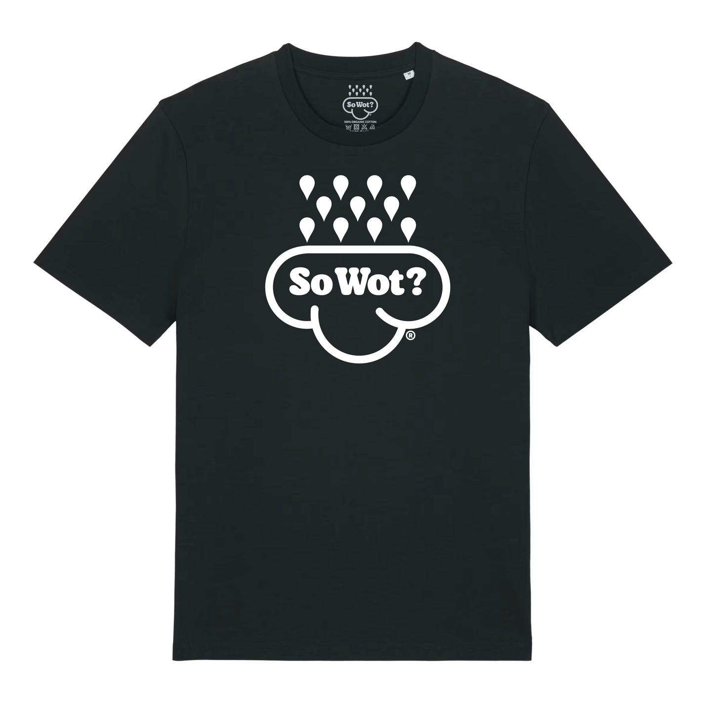 UPSIDE DOWN CLOUD (BLACK TEE)